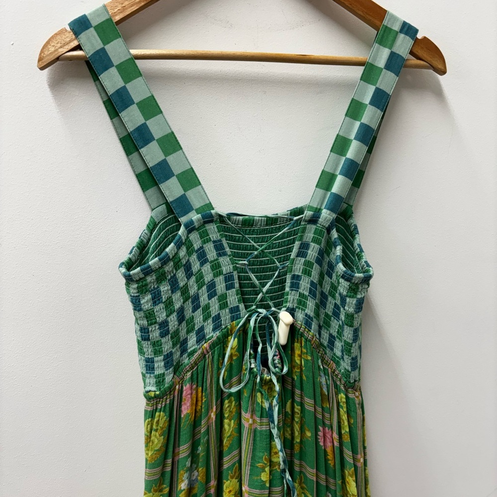 Spell Flora Patchwork Strappy Maxi Dress in Citrus Crush - Picture 7 of 8